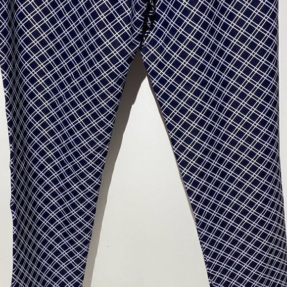 Puma Pwrshape Women's Blue White Checkered Activewear Golf Pants Size XL NWT - Picture 10 of 11
